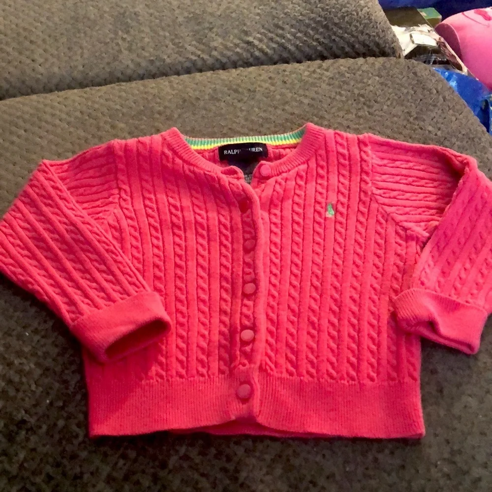 Ralph Lauren cable tie cardigan